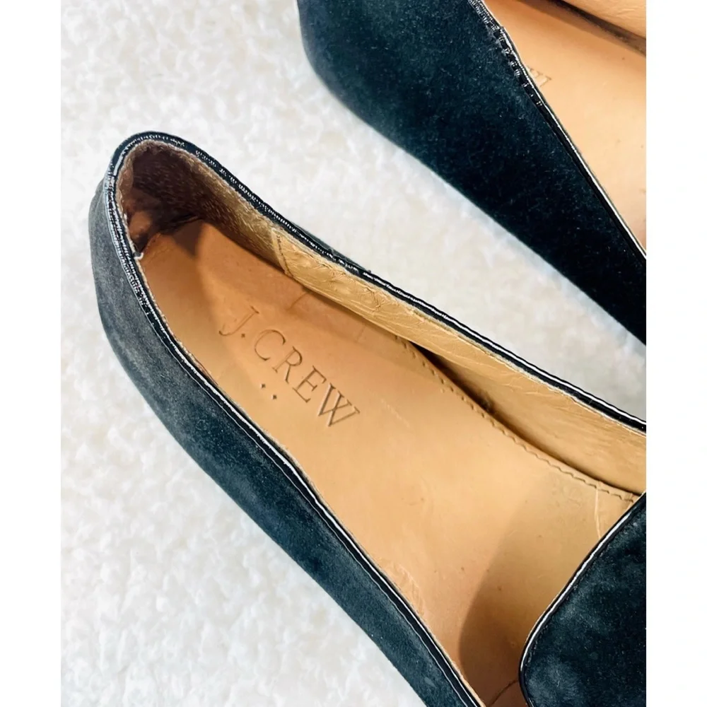 J. CREW • Black Suede Smoking Slippers, 8 - Picture 10 of 14